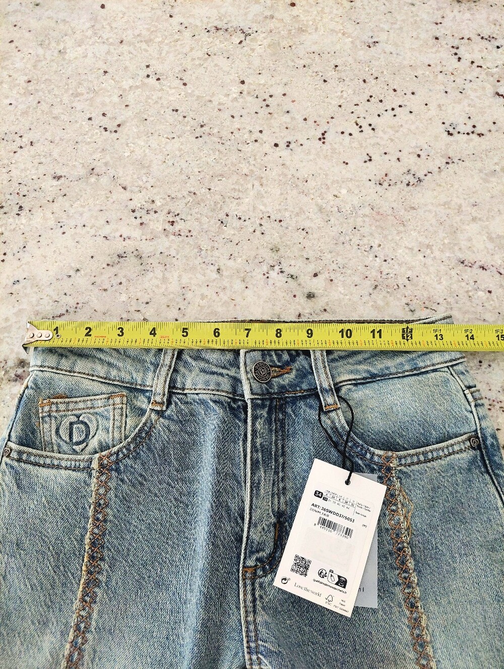 Desigual Jeans With Flower Topstitching SS26 Collection (Size 34/US 2) NWT - Picture 10 of 15